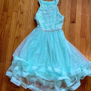 Girls Beautiful Teal Dress size 14